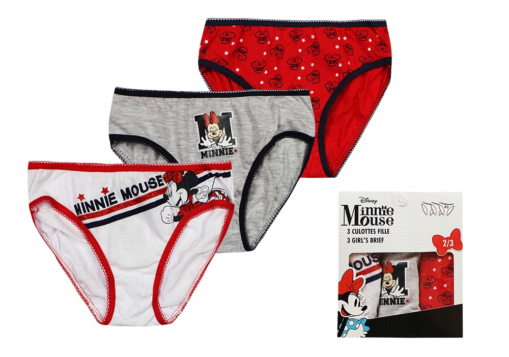 

Myszka Minnie Majtki Figi Dziecięce 3-PAK 2/3LATA