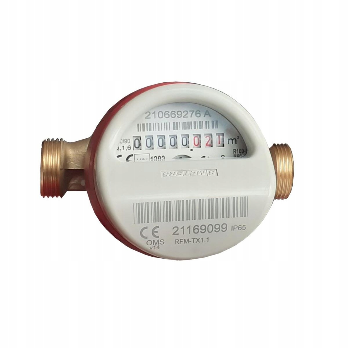 Vodoměr na teplou vodu BMeters 1/2"