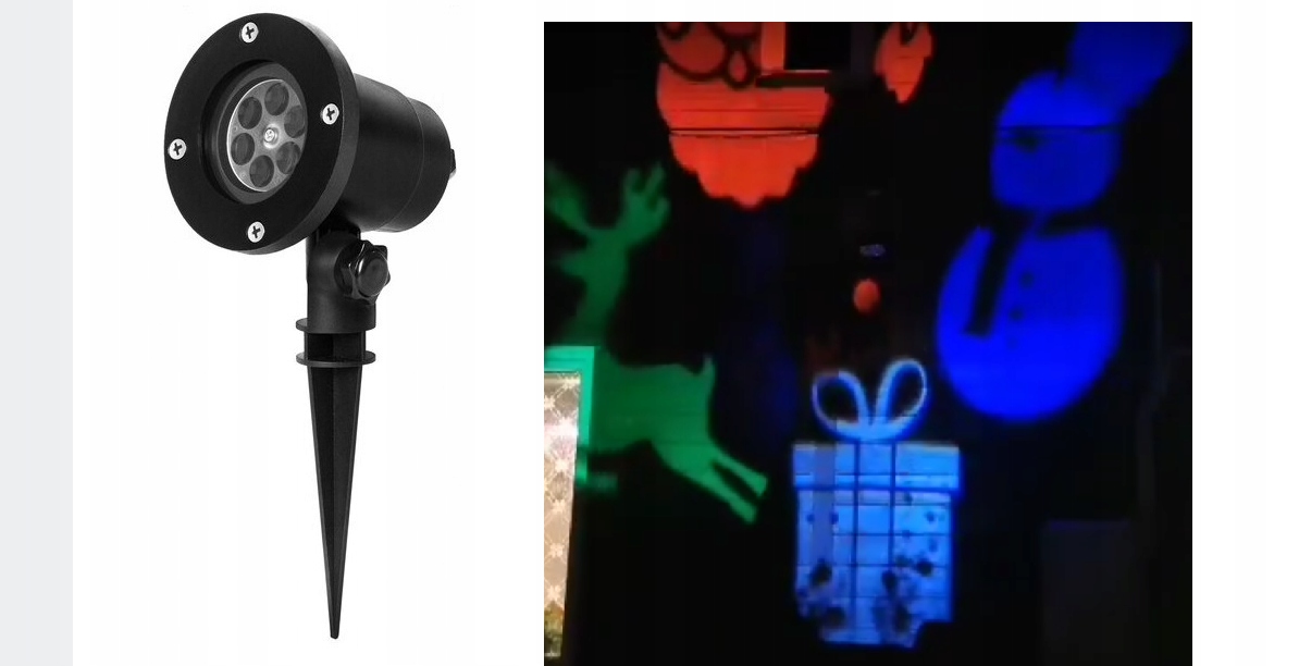 Zewnętrzny projektor LED świąteczna iluminacja Marka bez marki