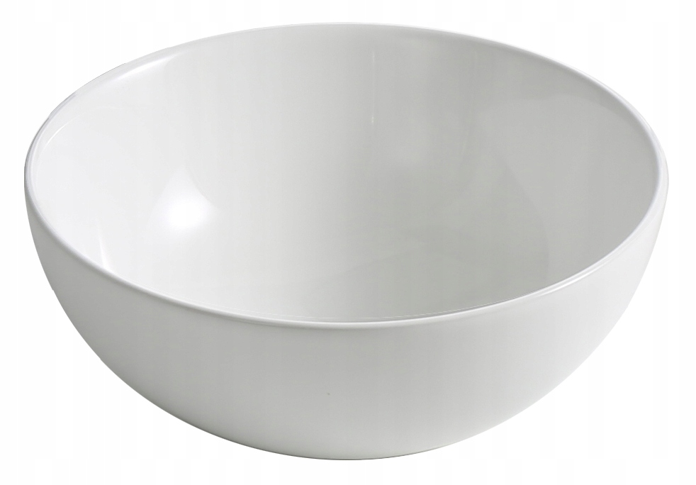 Umywalka Nablatowa Okrągła Owalna Biała Ceramiczna Łazienkowa 28 cm
