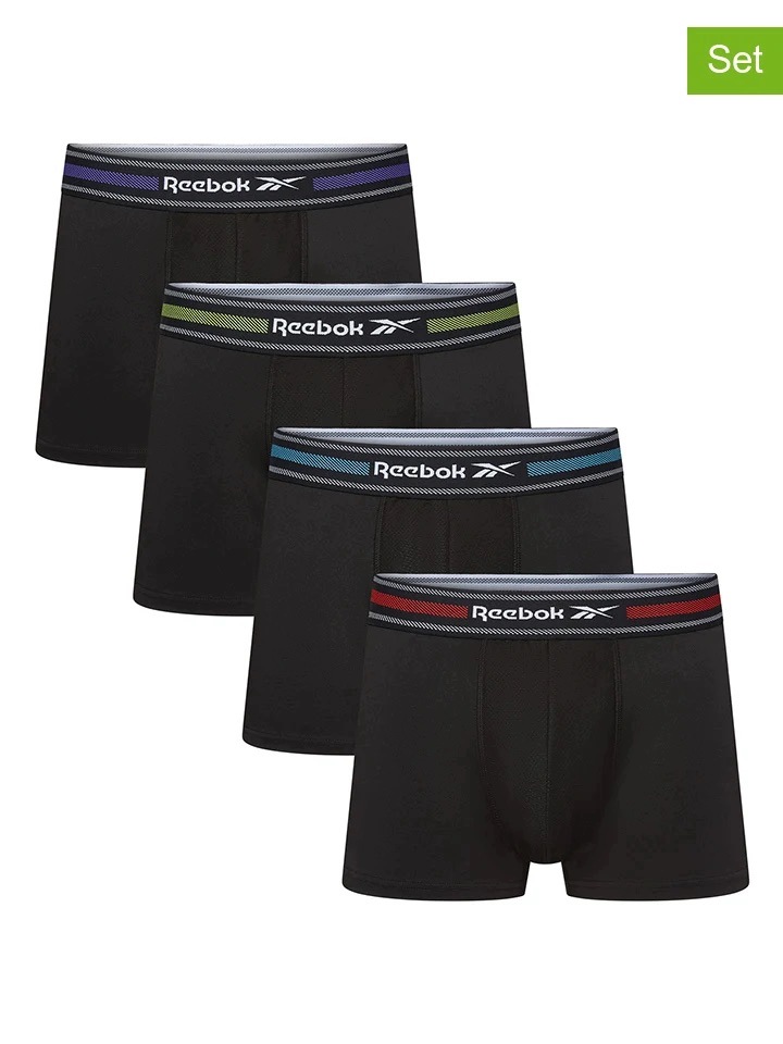 Pánské boxerky slipy Reebok Jackson-4 balení _velikost M