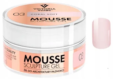 ŻEL BUDUJĄCY VICTORIA VYNN MOUSSE SCULPTURE GEL CORAL SOFT NO. 03 50 ML