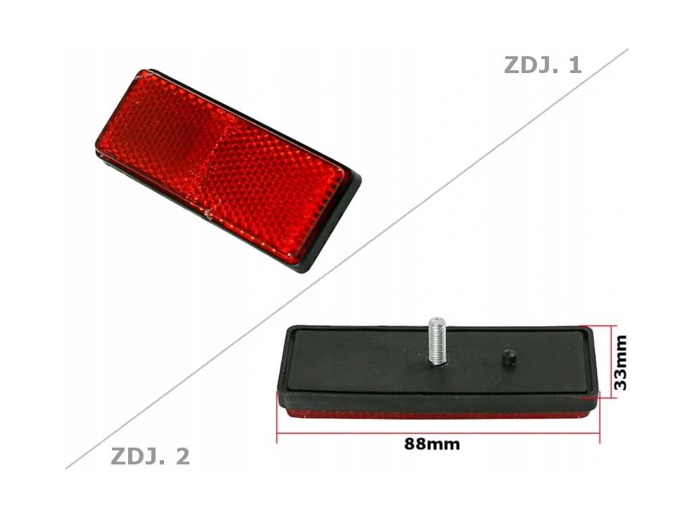 ODBLASK CZERWONY TYŁ Quad ATV Boxer CVT 150/200cc