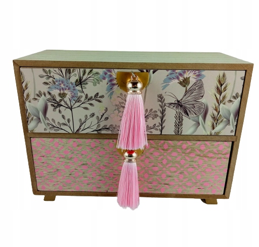 DREWNIANA SZKATUŁKA NA BIŻUTERIE