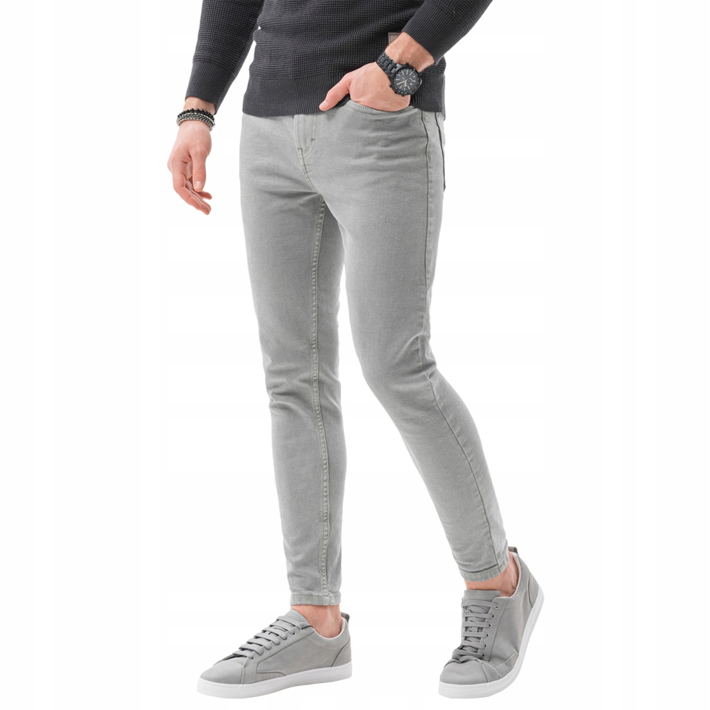 

Spodnie męskie jeansowe P1058 szare XXL