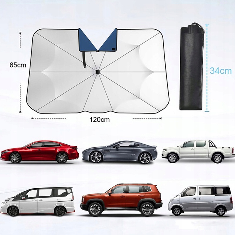 OSŁONA PRZECIWSŁONECZNA PARASOL DO SAMOCHODU AUTA SAMOCHODU MATA NA SZYBĘ EAN (GTIN) 723585174460