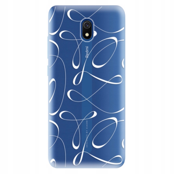 Silikonowe etui iSaprio Fancy białe do Xiaomi Redmi 8A