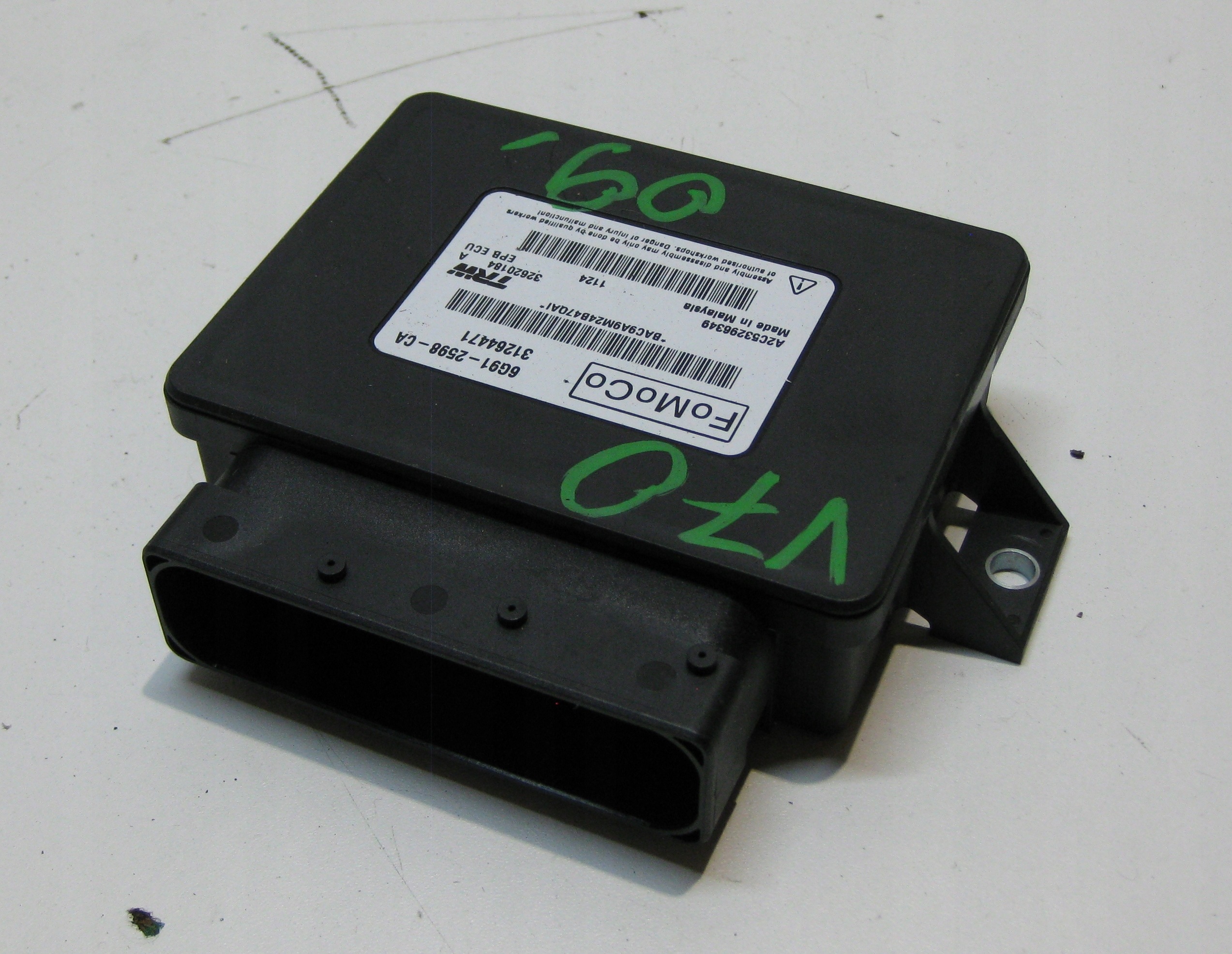 VOLVO V70 2.0 D 09R module control unit electric brake 6G91-2598-CA