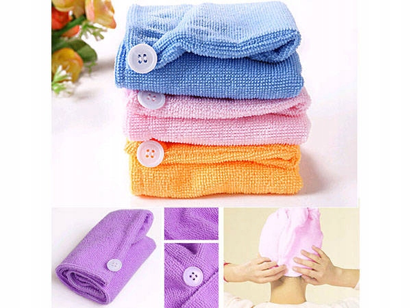 Turban do włosów ręcznik na głowę z mikrofibry do suszenia chłonny Materiał dominujący mikrofibra
