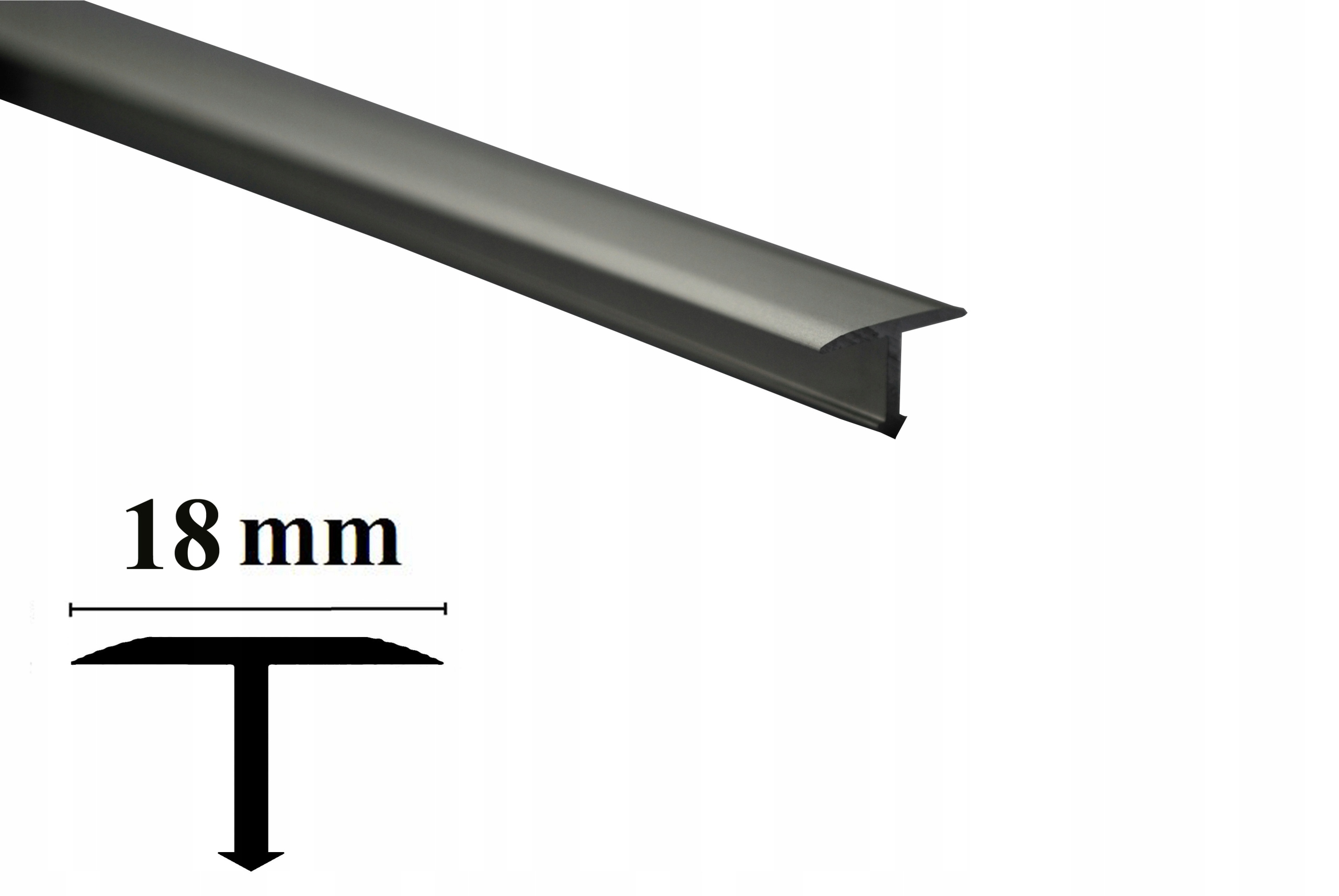 

Listwa łącząca, progowa-TEOWNIK alu.SREBRO 18mm 1m