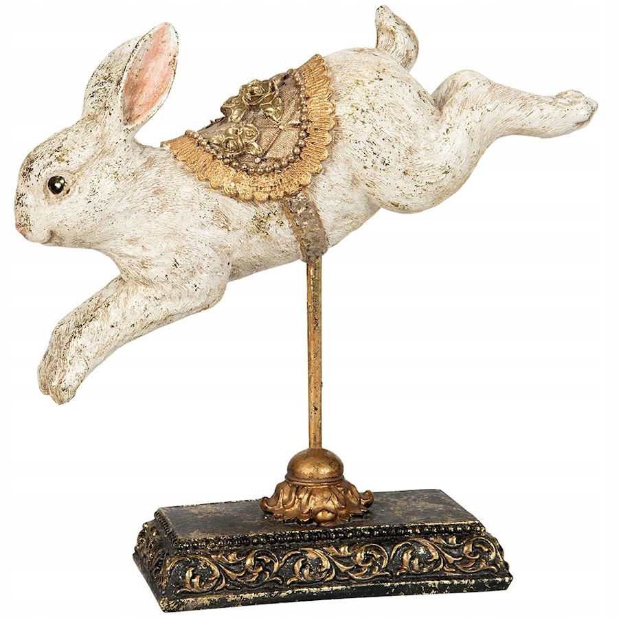 Velikonoční Zajíček Figurka Králík Zajíček Zlatá Na Velikonoce Dárek 20 cm