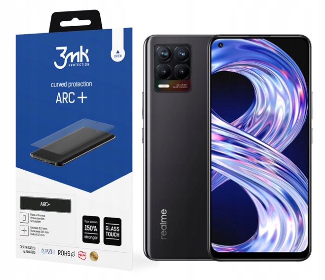 

Folia Fullscreen 3MK Arc+ do Realme 8