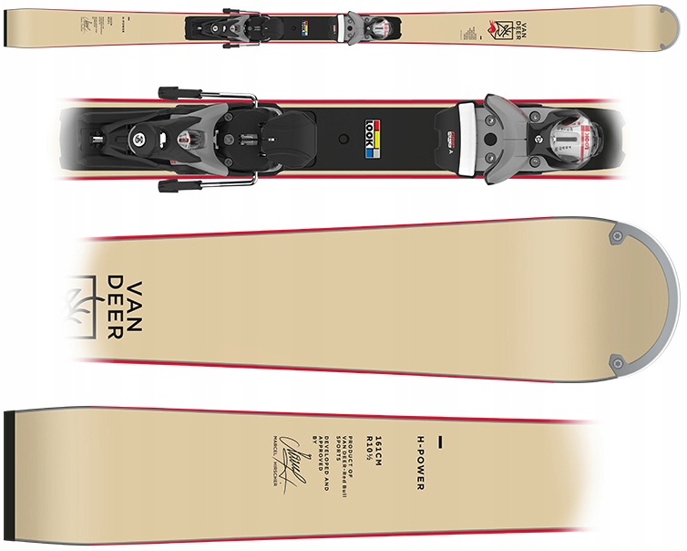 Narty Van Deer H-power 68 Sand 2026 Wiązania Spx 12 Gw 161cm