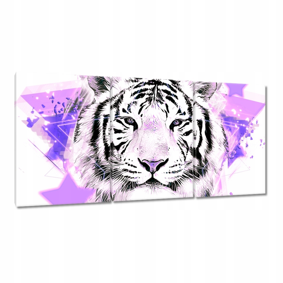 

Obrazy 120x60 Tygrys we fiolecie