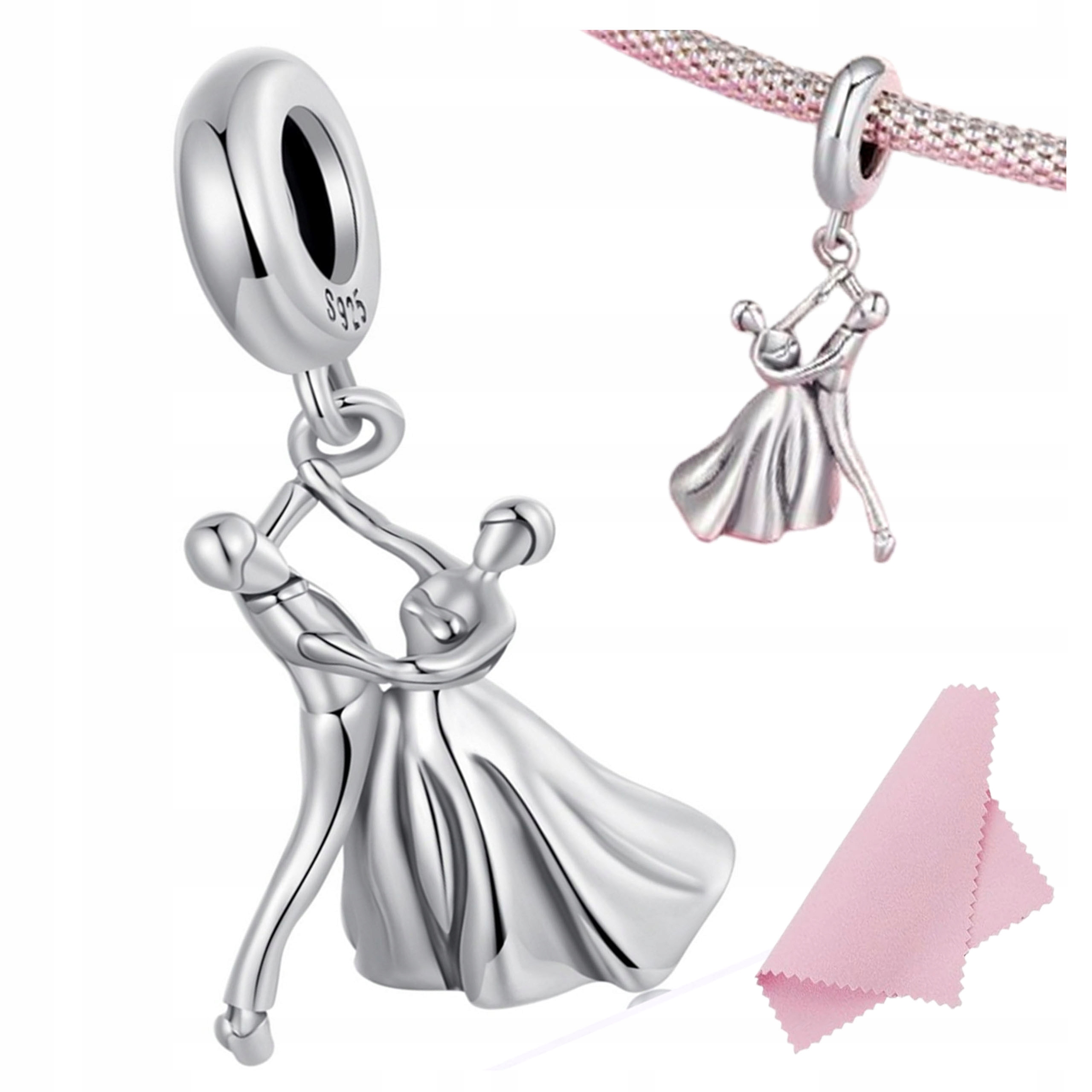 Charms tančící pár zamilovaných tanec stříbrný přívěsek ryzost Stříbro s925