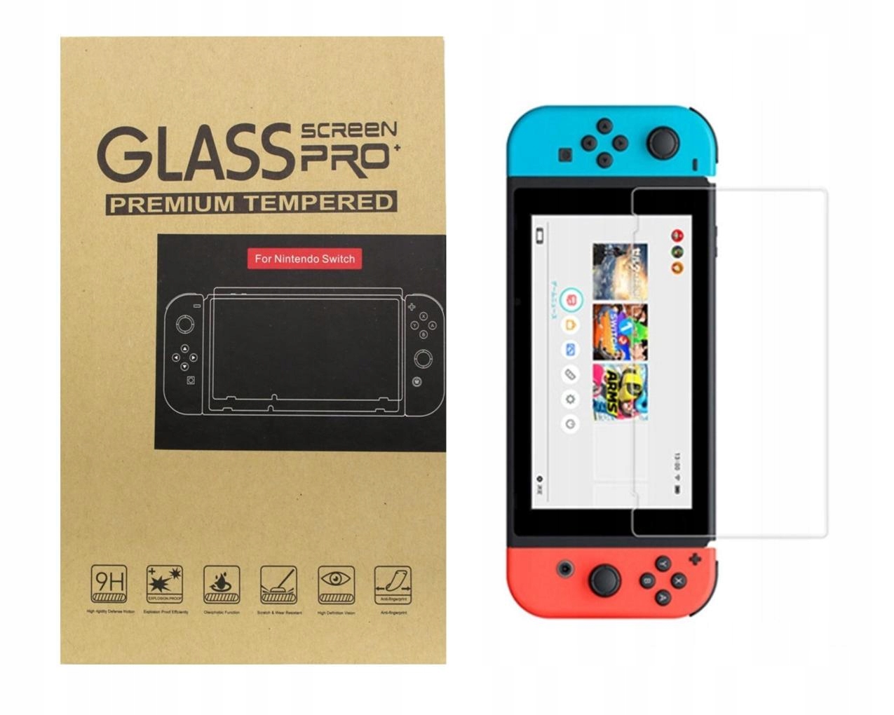 

"Folia" z hartowanego szkła do Switch