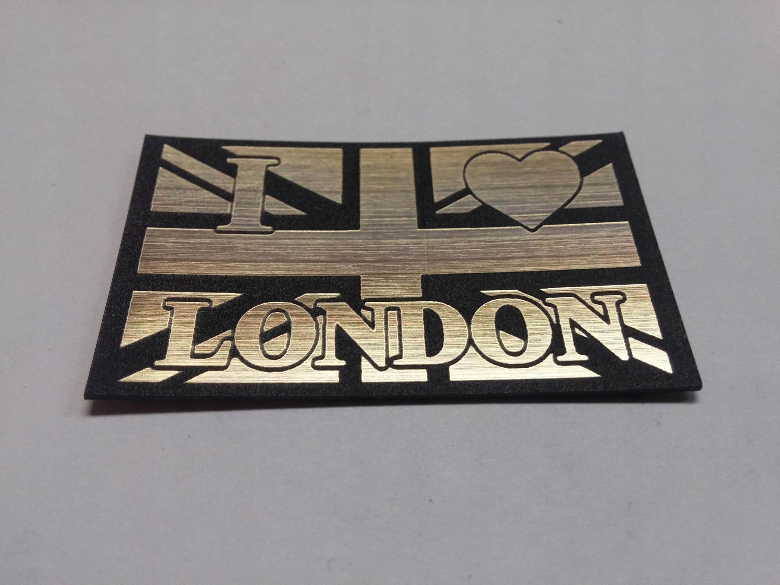 

I Love London naklejka emblemat 48 x 29 mm*ZŁOTA