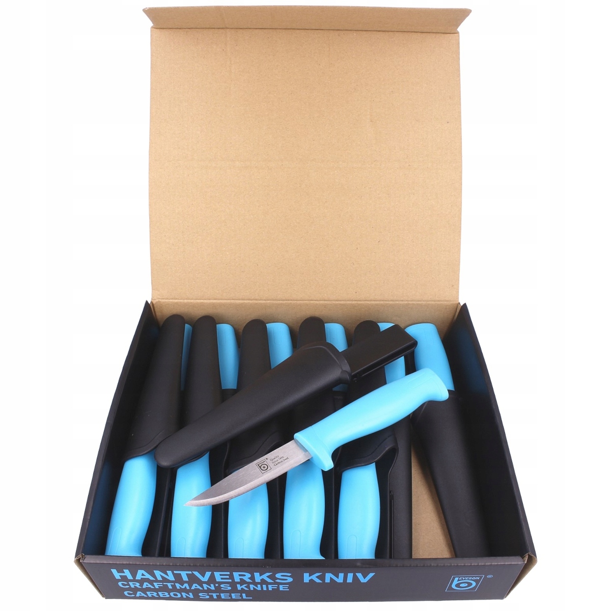 Sada 12 x nůž na houby, kempování a práci, pouzdro v Zetavě Švédsko