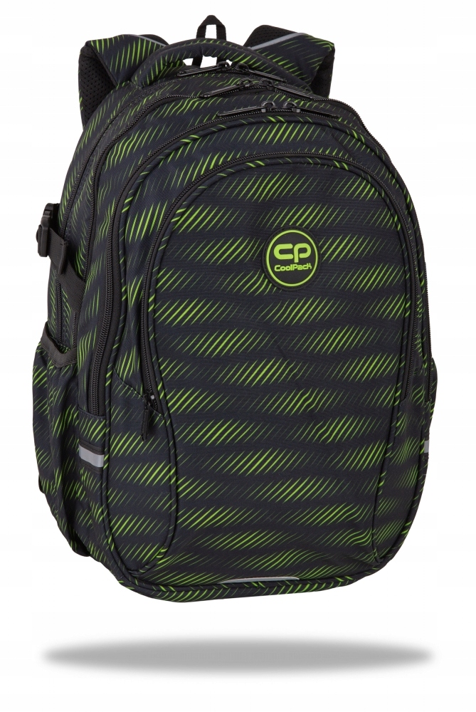 Plecak szkolny wielokomorowy CoolPack czarny, odcienie żółtego i złota 29 l