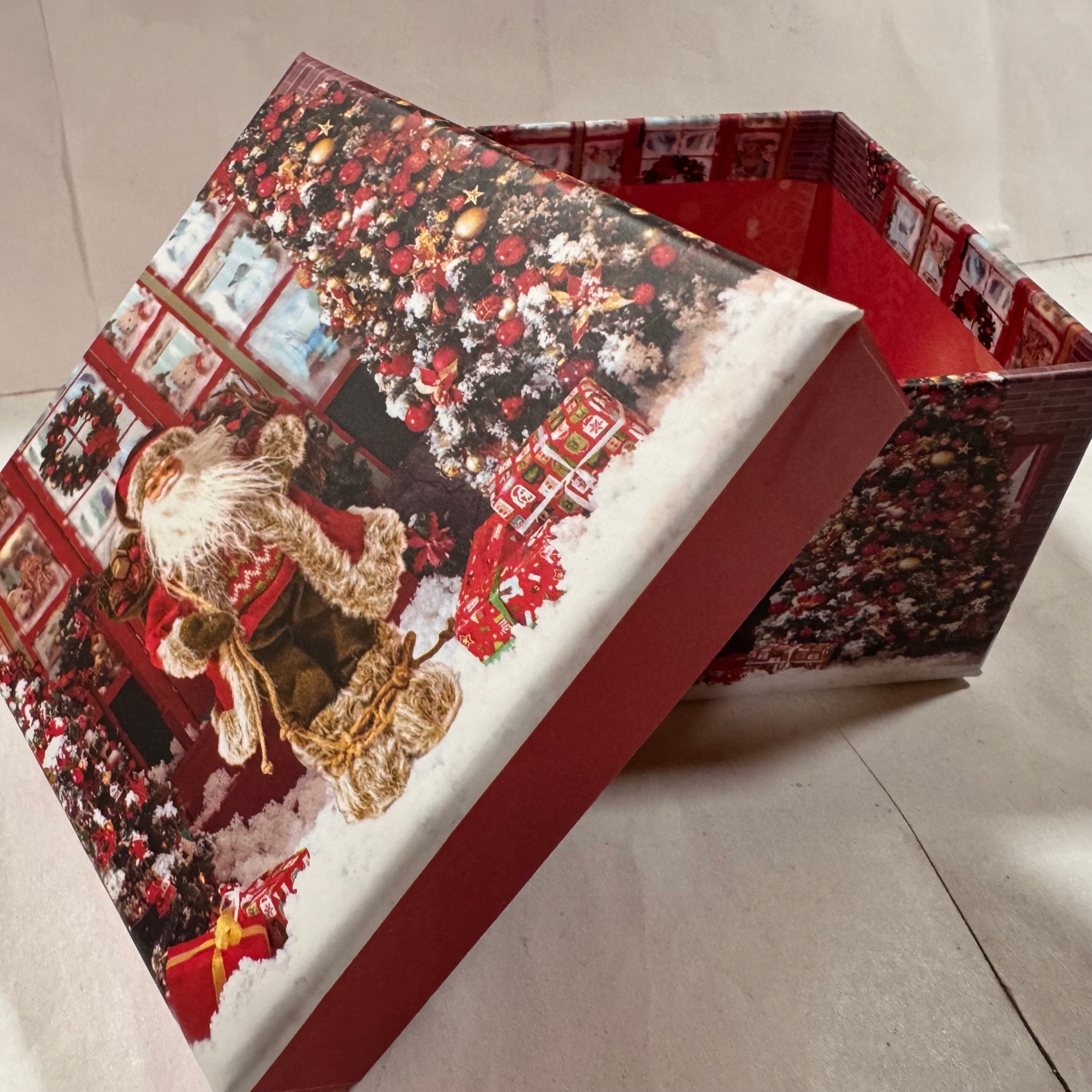 pudełko prezentowe Boże Narodzenie ok 9,5x9,5x5,5cm Rodzaj torby ozdobna