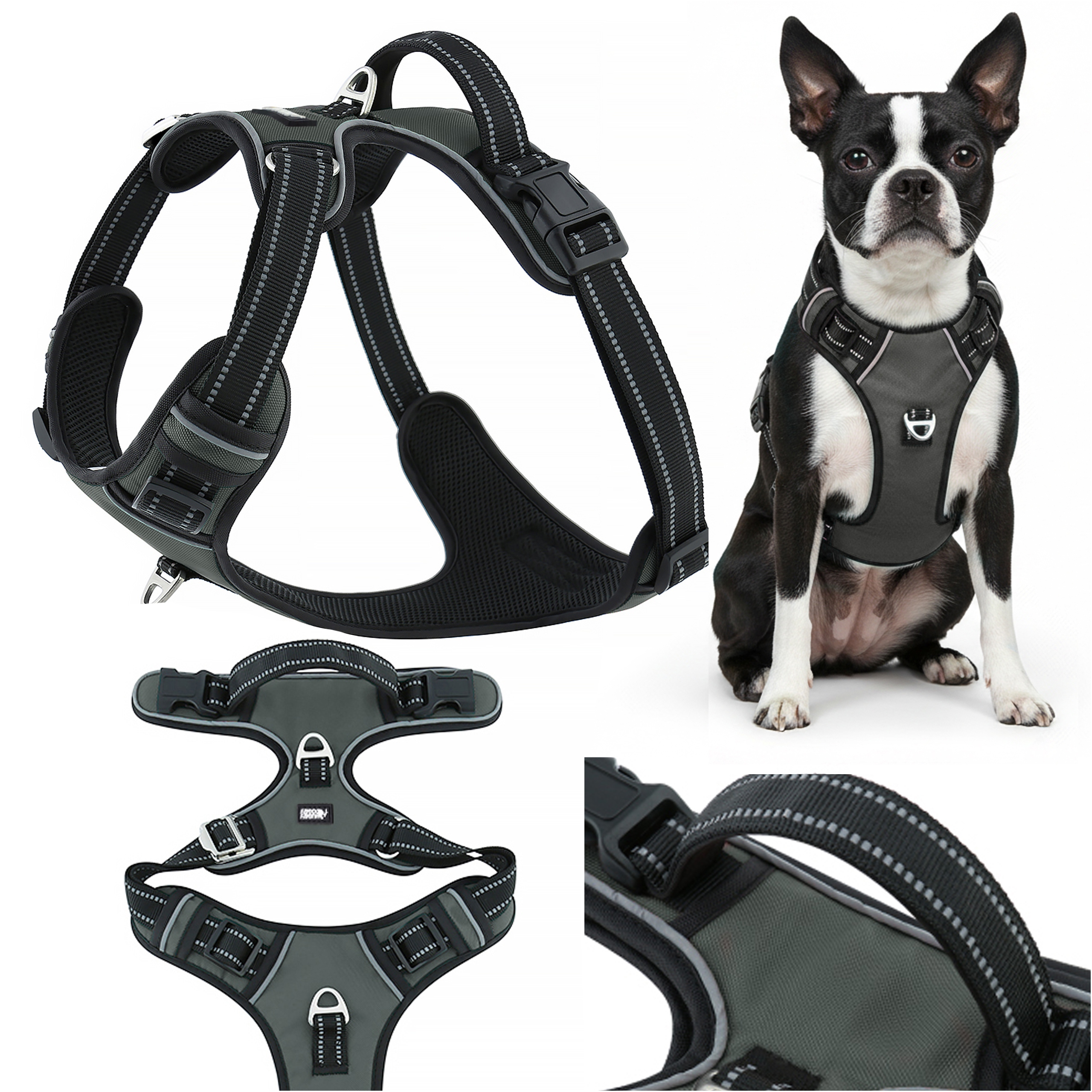 Levně Huggy Doggy postroj pro shih tzu guard beztlakové štěně easy walk S