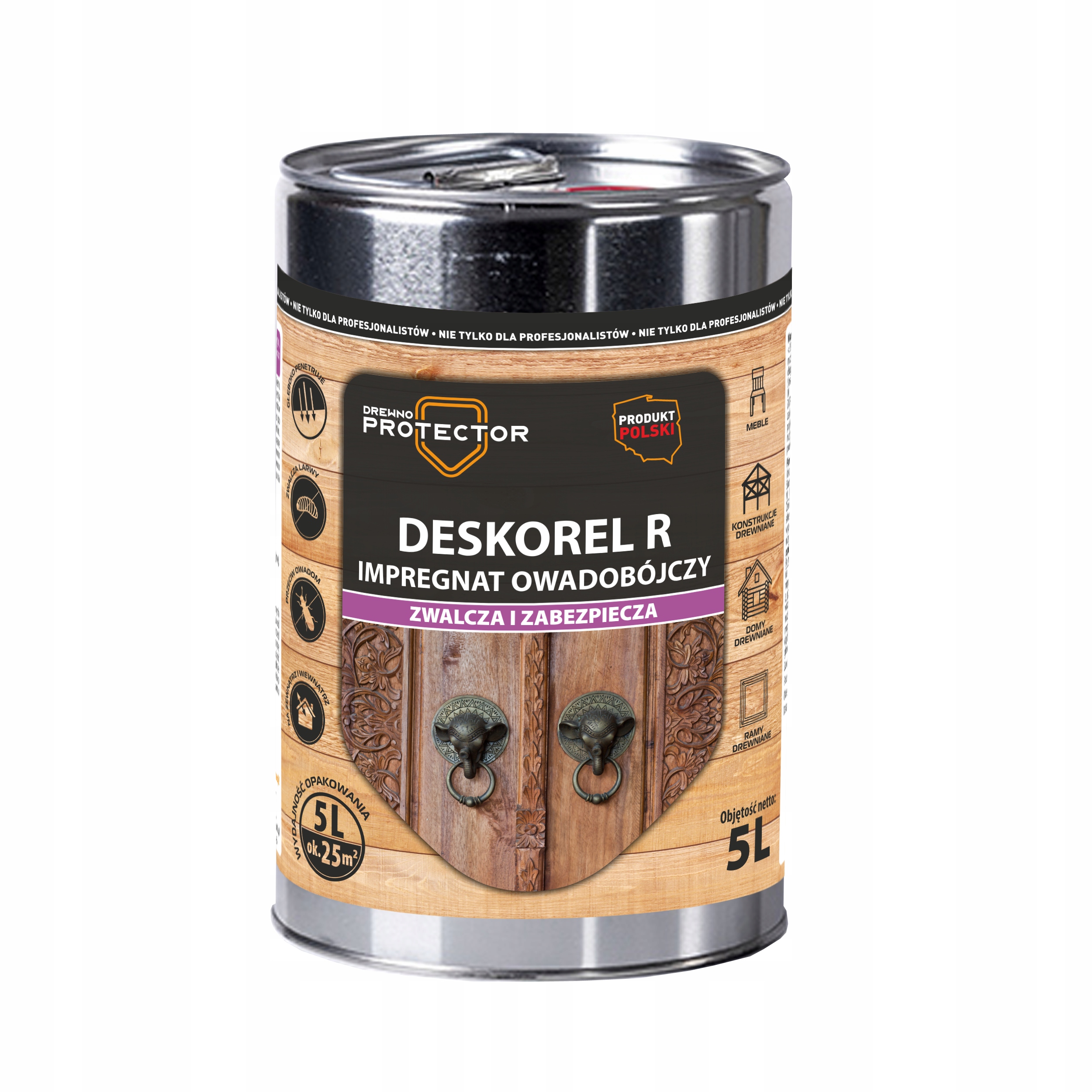 Dekspol Deskorel R Rozpuszczalnikowy Preparat Owadobójczy Do Drewna 5L