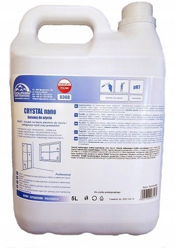 

Środek Do Mycia Okien I Szyb Auto Crystal Nano 5 L