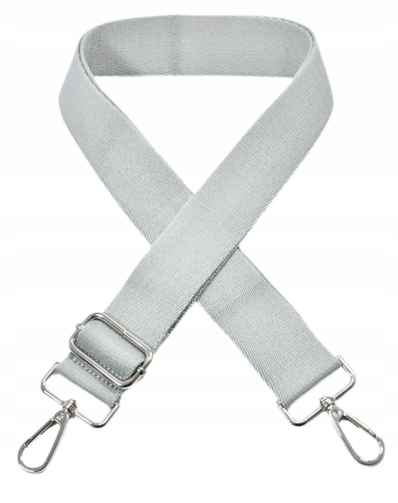 PASEK DO TOREBKI TORBY REGULOWANY PARCIANY DŁUGI SZARY Kolor szary