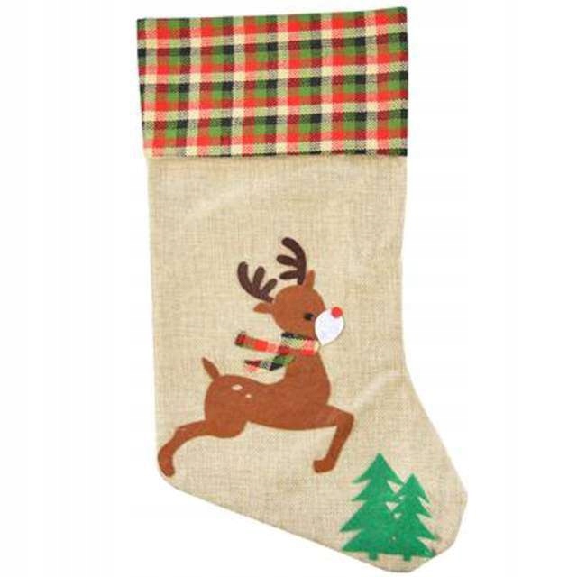 

jutowa Skarpeta na prezenty świąteczna Renifer