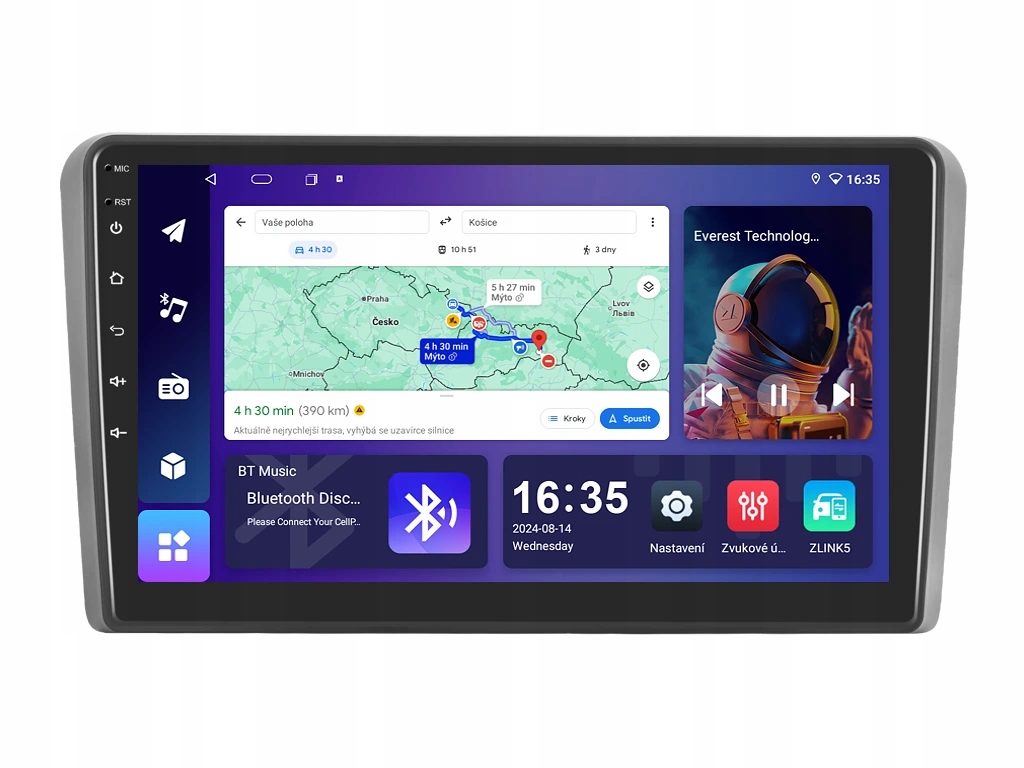 Isudar 2DIN autorádio T68B-IEV15 Android, Audi A3 S3