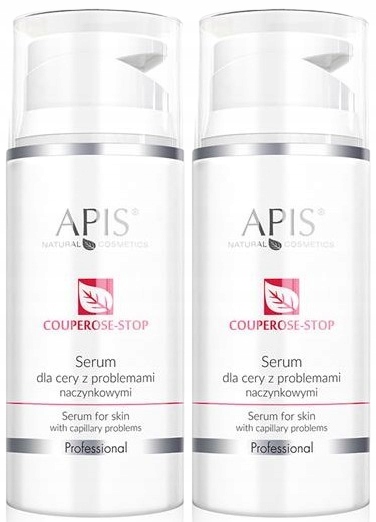 2 kusy Couperose-stopového séra pro pleť s cévními problémy 100 ml Apis