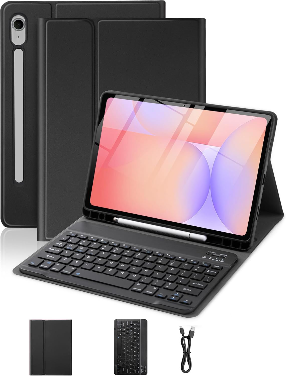 Pouzdro Klávesnice 2v1 pro Samsung Galaxy Tab 10,9" S10 Fe S9 Fe S10