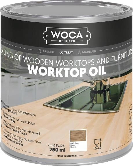 WOCA Olej do blatów drew WorkTop Naturalny 0,75L