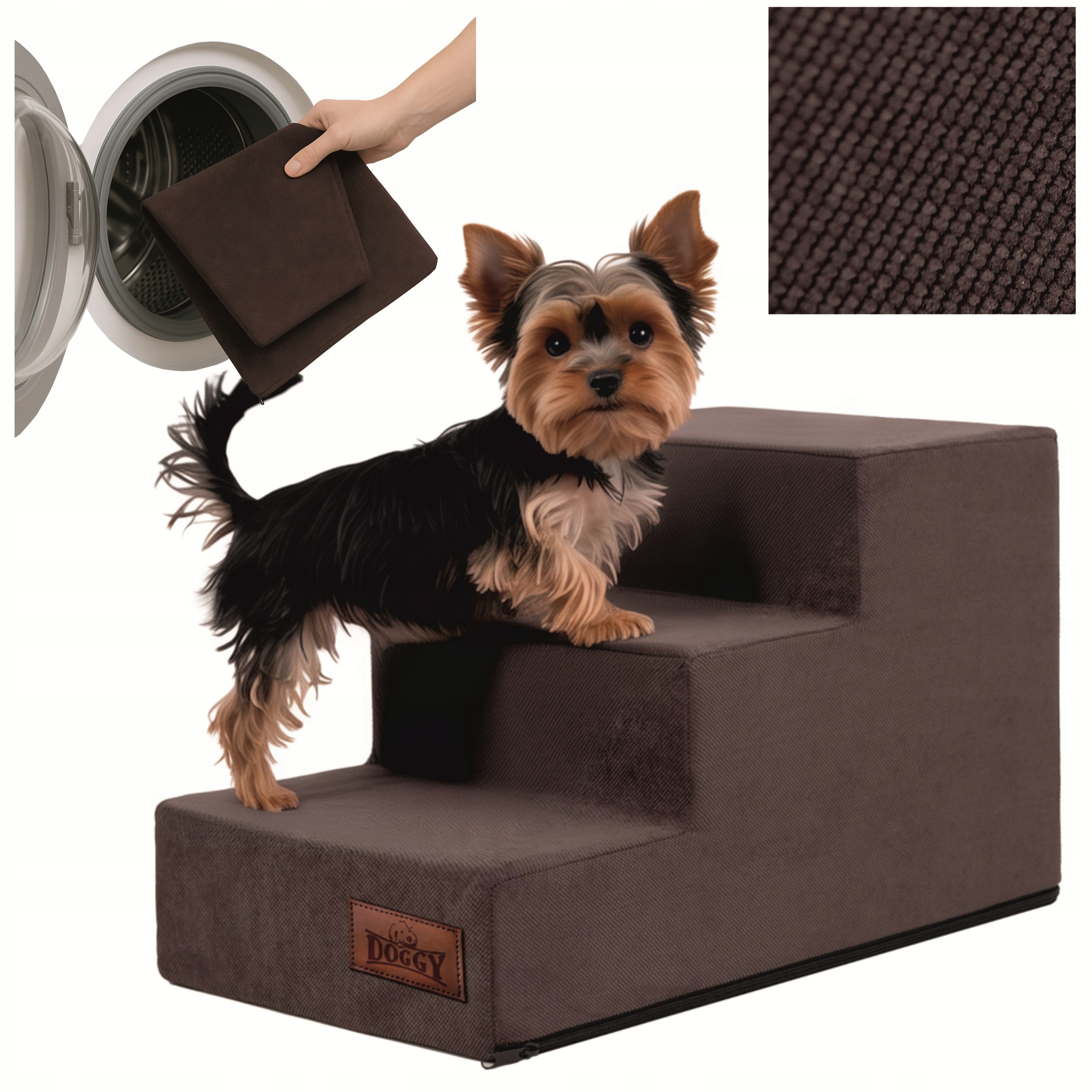 Schodky Pro Psa Schody pro psy a kočky Rampa Protiskluzová, 3 stupně 30 cm