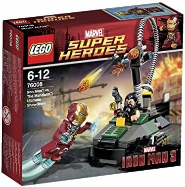 Nový Lego Heroes 76008 Iron Man vs Mandarin Poslední střet Misb 2013