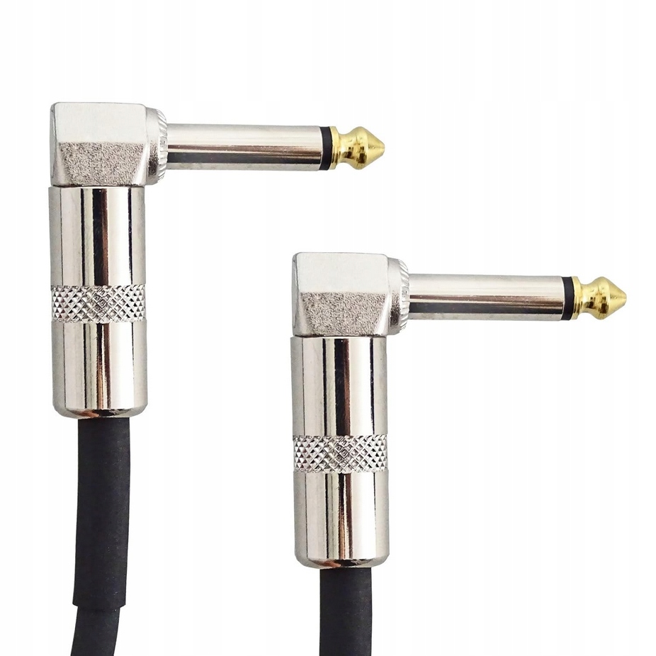 Gitárkábel patch effektekhez szögletes Jack 6,3 mm mono 15 cm pro snake