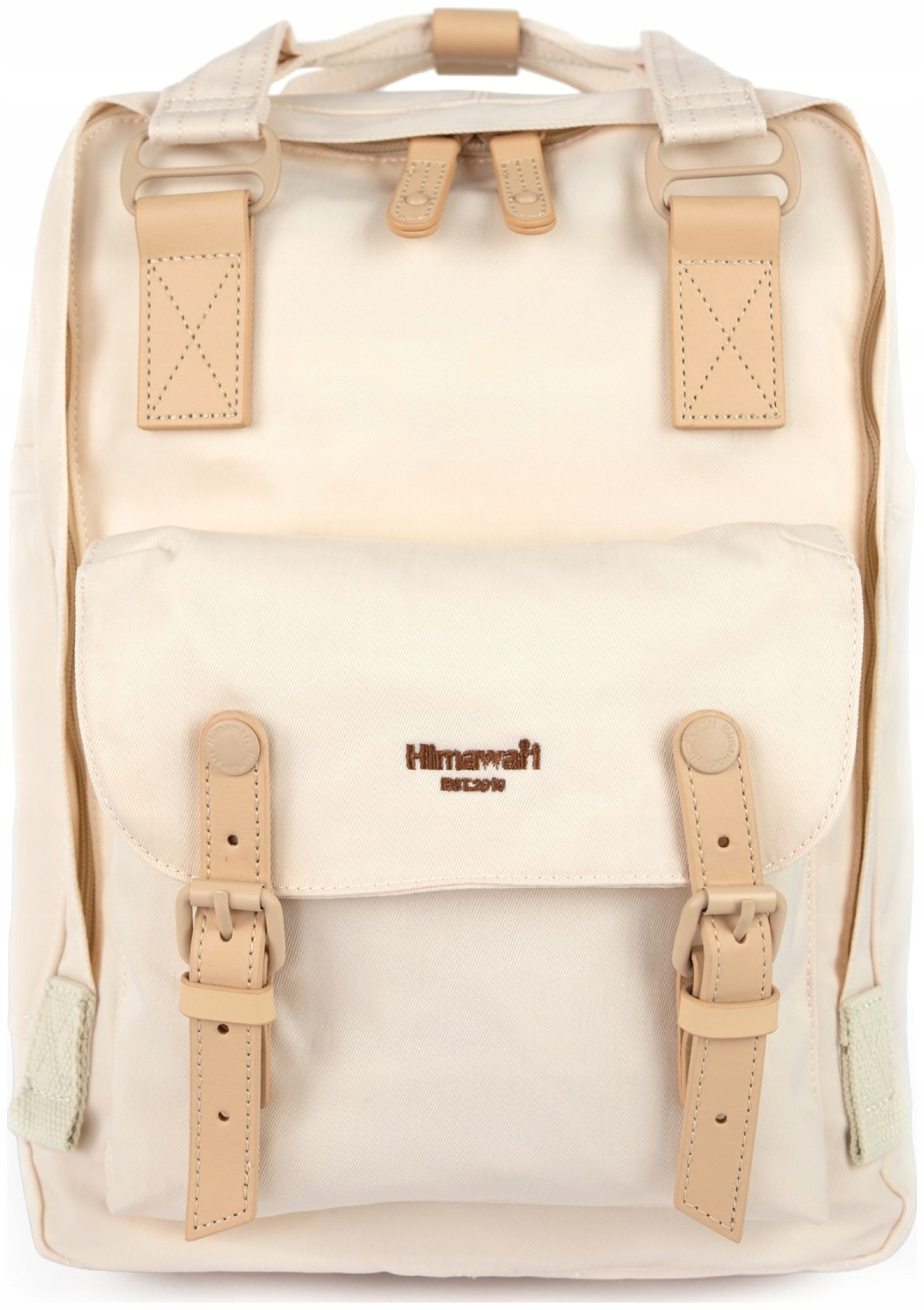 Batoh na notebook Himawari Basic S do práce do školy, světle béžový