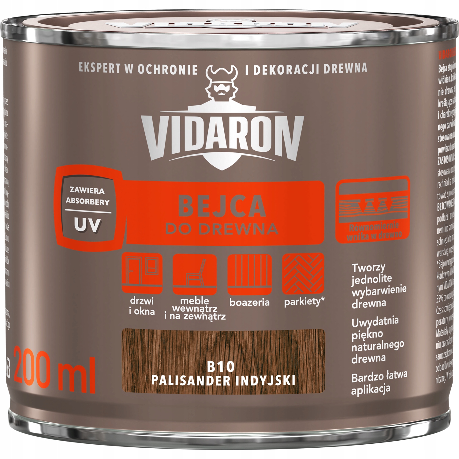 

Bejca do drewna Vidaron B10 Palisander 0,2L