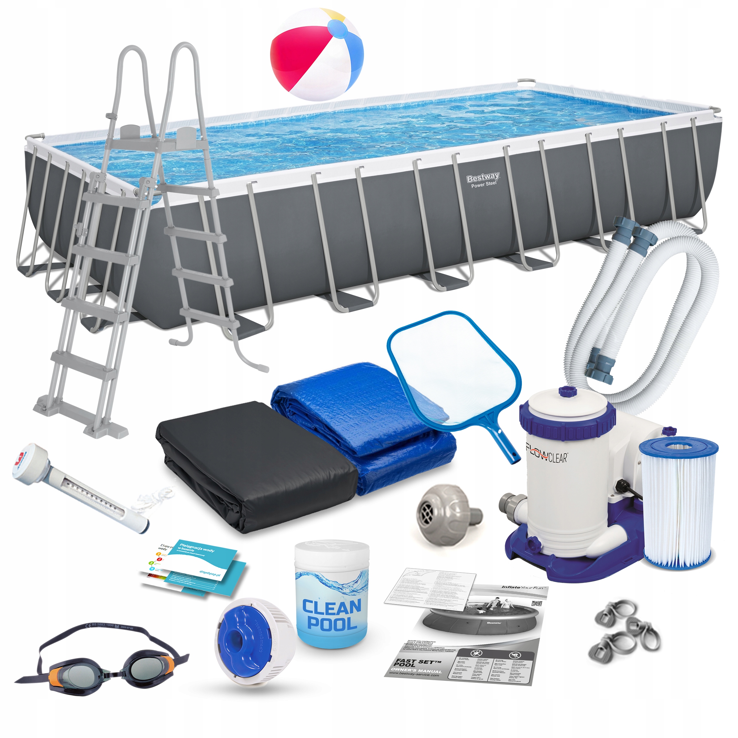 

Basen Stelażowy Ogrodowy 732x366x132 Bestway 18w1