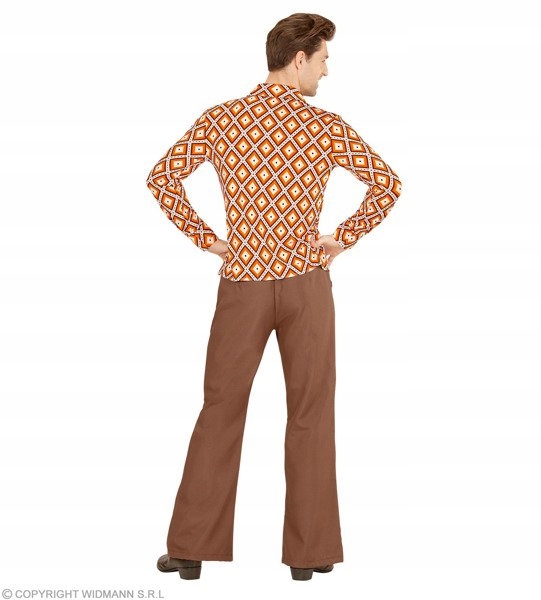 KOSZULA DISCO LATA 70-TE W ROMBY L/XL Płeć mężczyzna