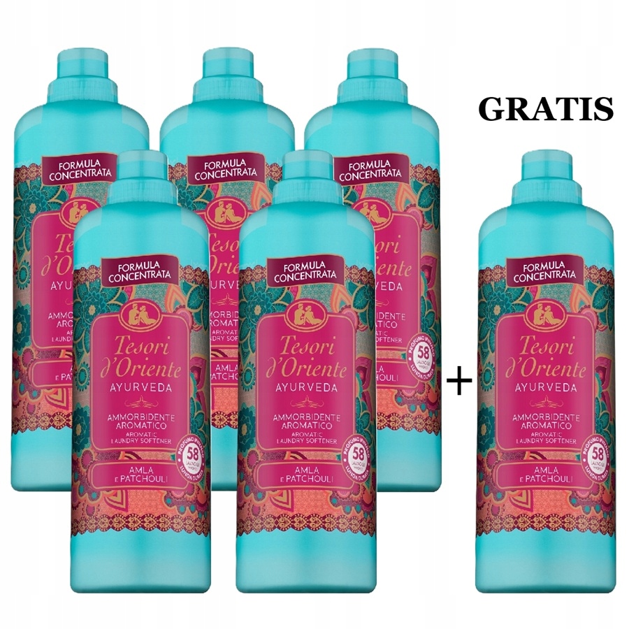 Tesori d'Oriente płyn do płukania Ayurveda 1160 ml zestaw 5+1