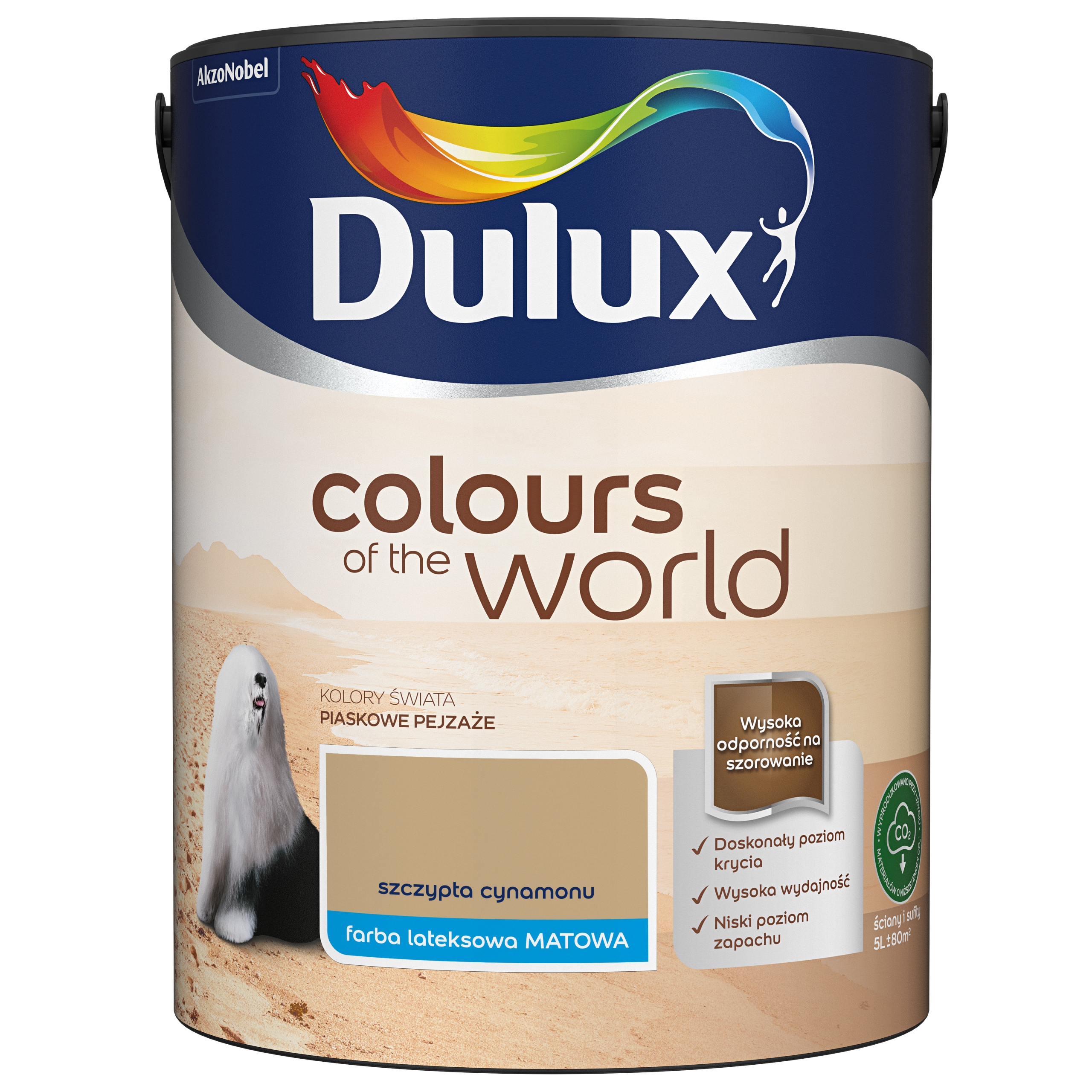 Dulux Colours Of The World Barva Dispuzní Barva Špetka Skořice 5L