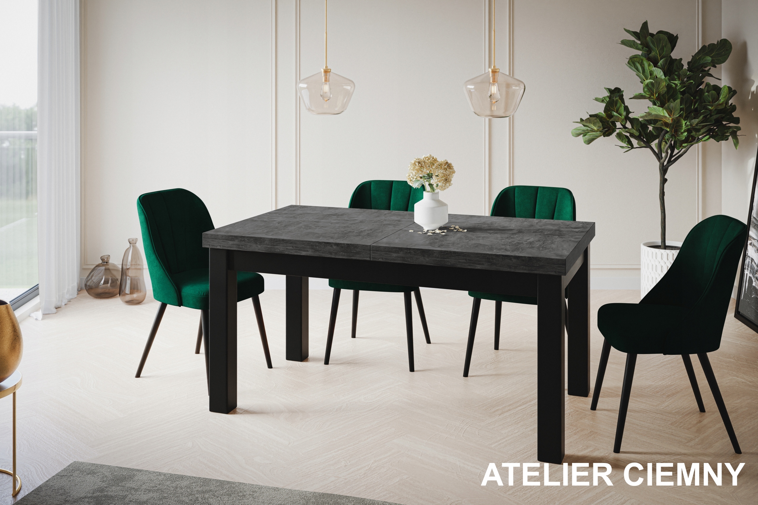 Stół rozkładany 120/160 CLASSIC Głębokość mebla 80 cm