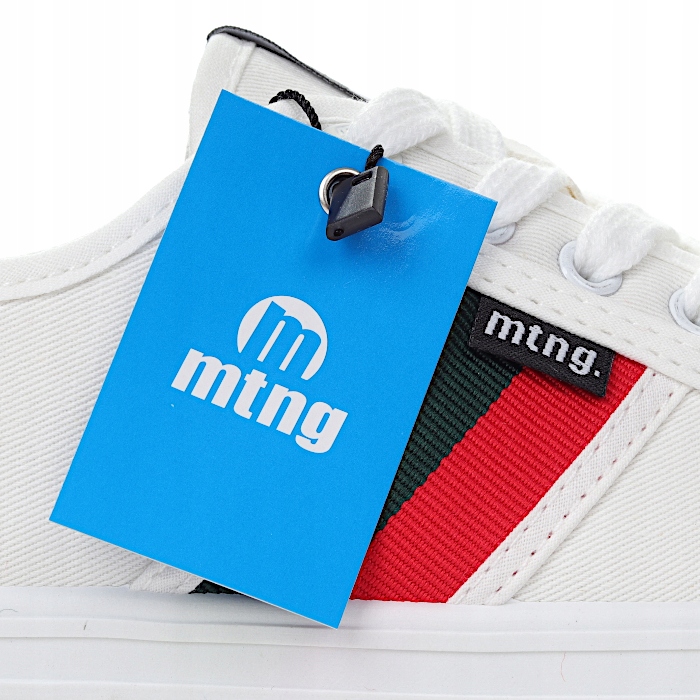 Buty trampki damskie Mustang białe platformy Długość wkładki 0 cm