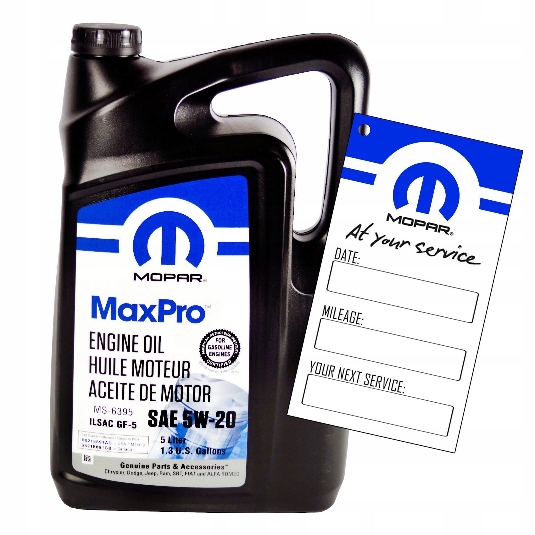 Olej Mopar 5W20 5l Jeep Dodge Chrysler MS-6395