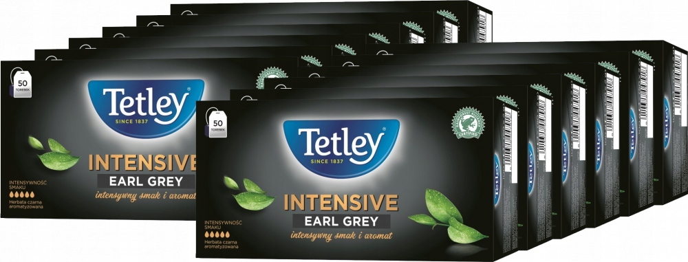 Tetley Intensive Earl Grey 50 szt Torebki x12