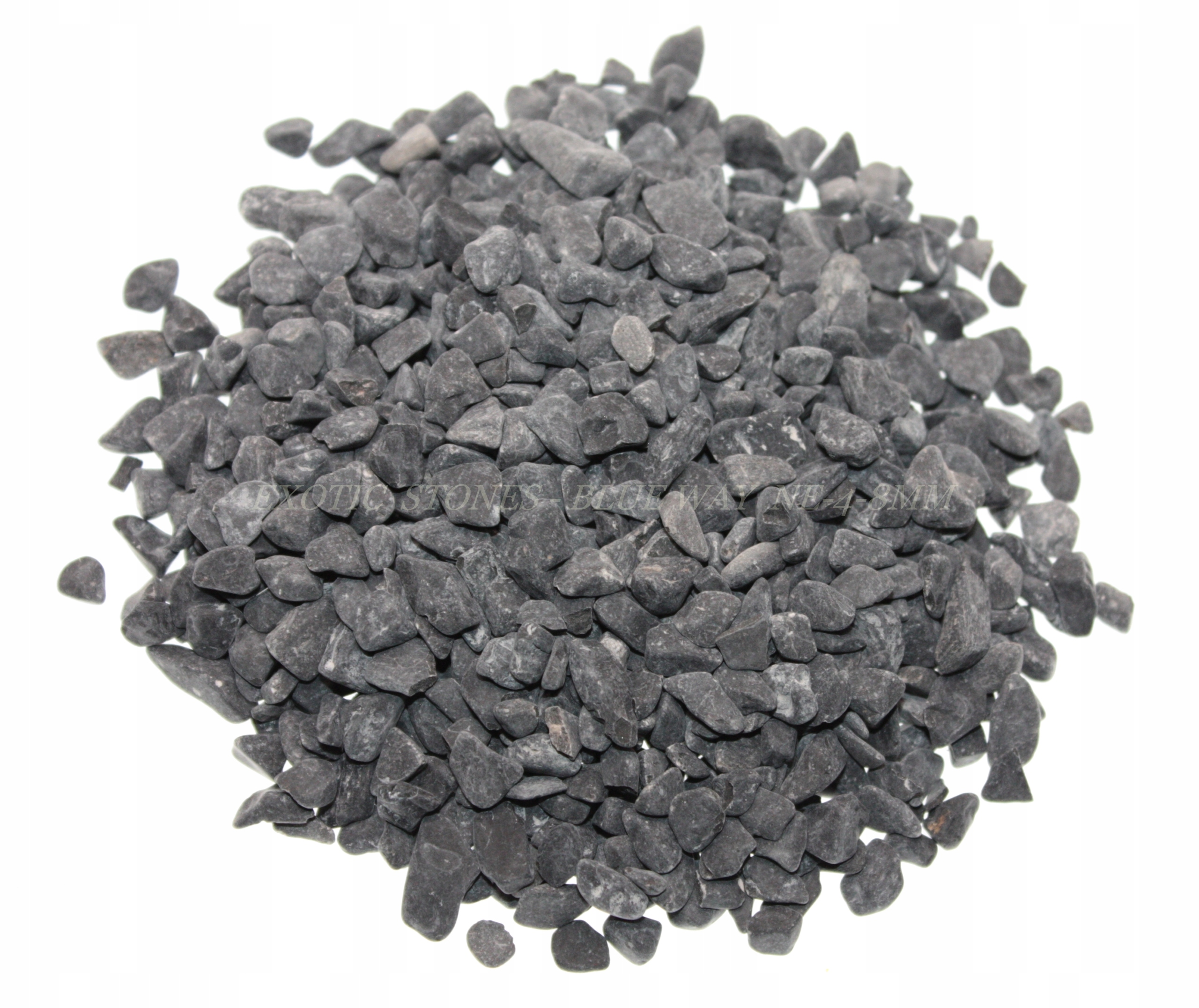 Černý oblázek Nero Ebano nečedič pro zahradní akvárium 4-8 mm 20 kg