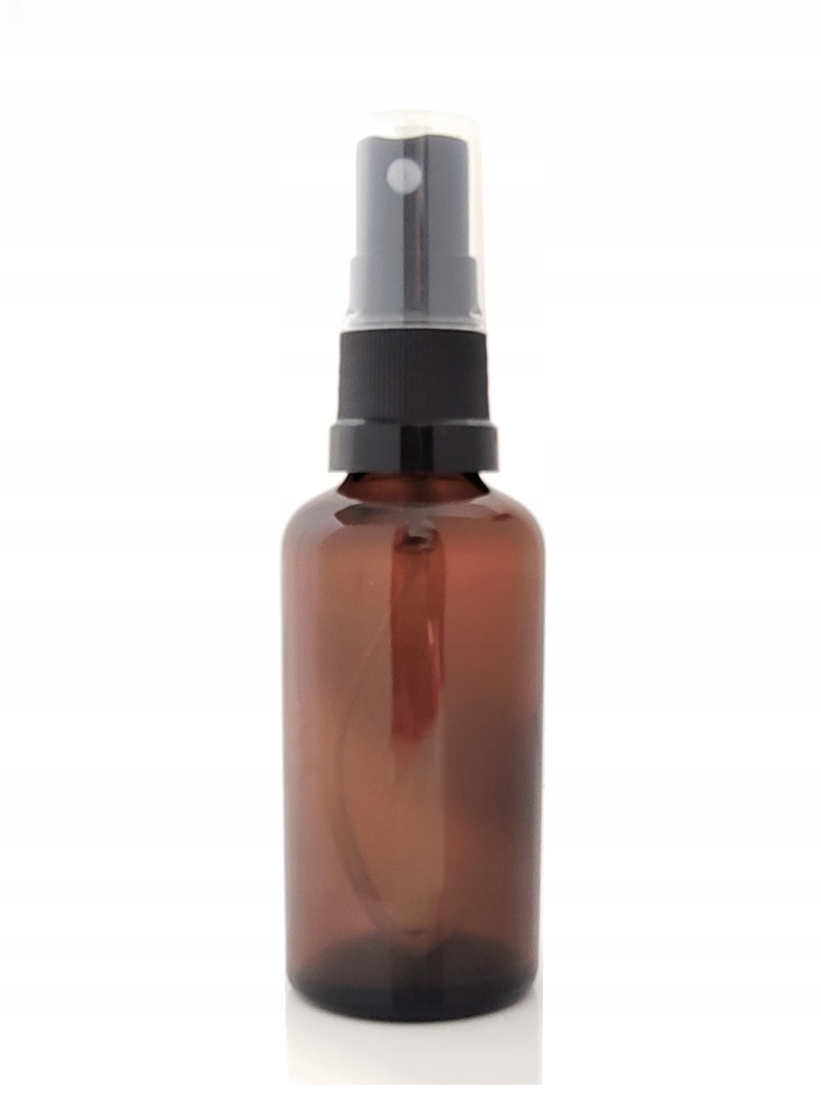 Butelka szklana brązowa z Atomizerem spray 50ml