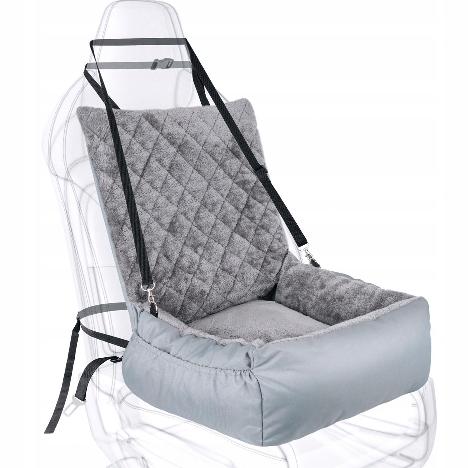 Levně Siveis Pelíšek pro psy, šedé, s páskem a kapsou