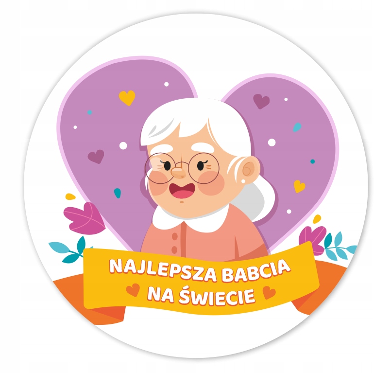 

Naklejki Dzień Babci Najlepsza Babcia Na Świecie